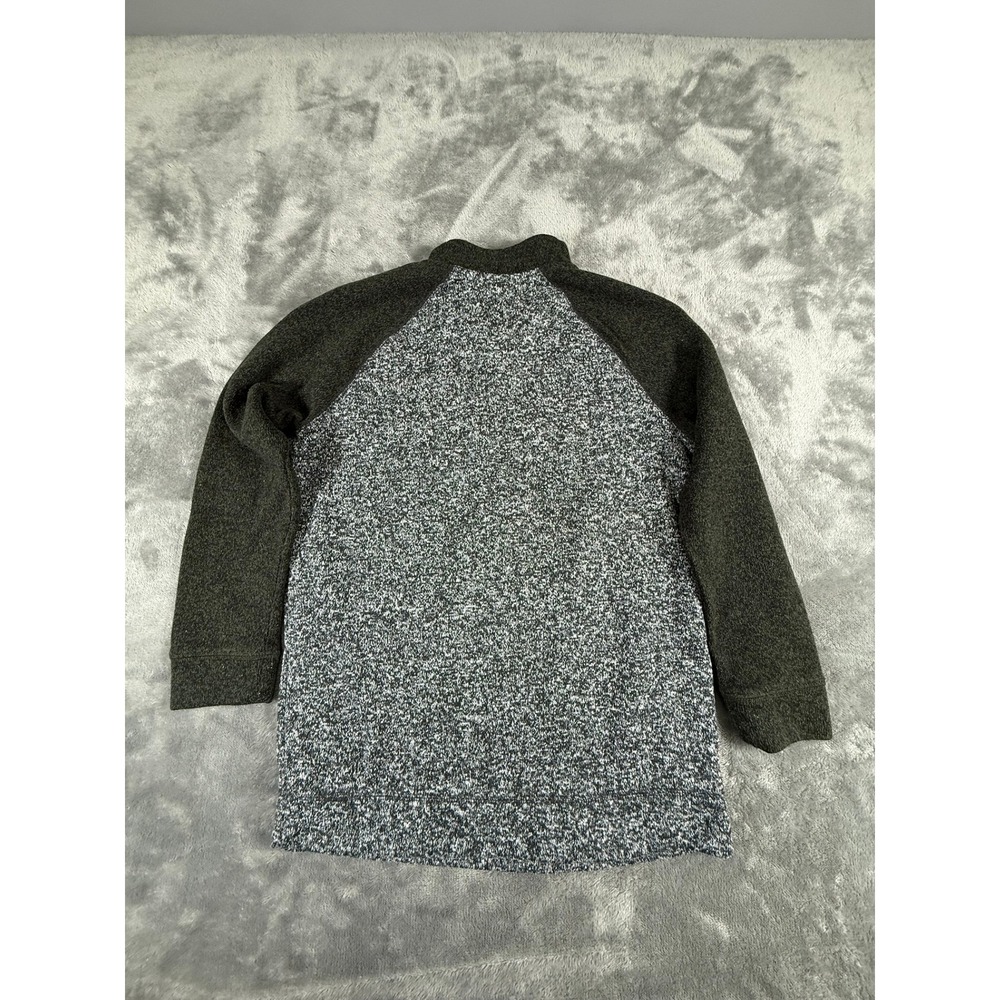 Old Navy Kids Boys XL 14 16 Gray Black Speckled Quarter Zip Pullover Sweater - Picture 4 of 7